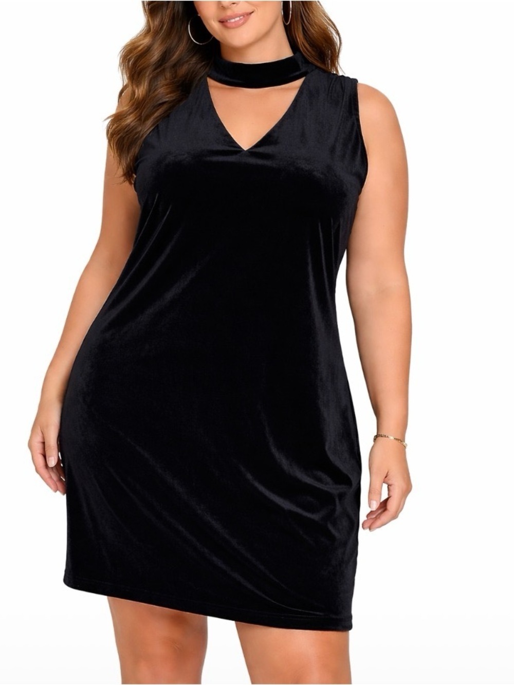 calvin klein black velvet dress | Dresses | Calvin Klein Velour Halter Neckline Sleeveless Back Zip Up Lg Size:46 Long 3644 277 Dress Zara Style~Uma Ladies dresses Padded shoulders